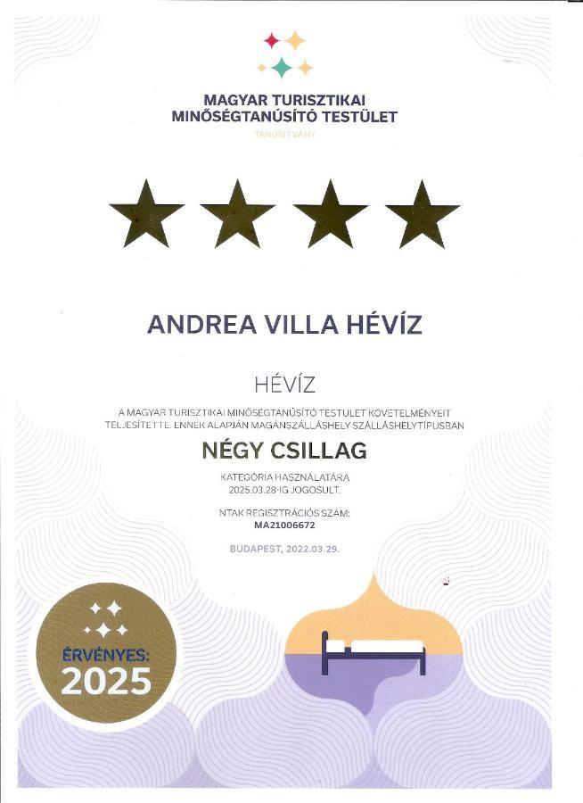 Andrea Villa Heviz II Balaton Luaran gambar